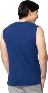 Camisetas sin mangas para hombre, personalizadas con logotipo, de corte muscular, transpirables, bordadas, para entrenamiento, de poliéster/algodón, para gimnasio, precio de fábrica. - Product Image 3