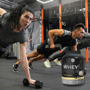Eima Whey <b>Protein</b> Powder Vanilla Flavour 24g <b>Protein</b> Per Serving 100% Tested Food Grade Plastic Container - Product Image 6