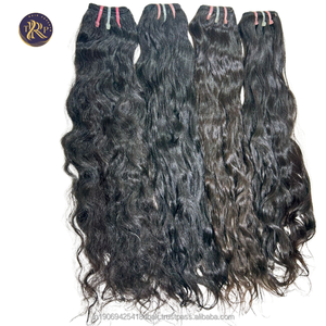 100% Natural Remy Body Wave 12" Black Virgin Indian Temple Hair <b>Extensions</b> High Quality Double Weft <b>for</b> <b>Braiding</b> - Product Image 5