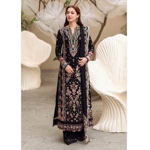 ชุดเดรส Salwar Kameez ผ้าไหมพิมพ์ลายสไตล์ปากีสถานอินเดียสำหรับผู้หญิงจาก HOT WS INTERNATIONAL ดีไซน์เนอร์ชุดส่าหรีแบบดั้งเดิม รุ่นใหม่สำหรับเทศกาลอีด - Product Image 3