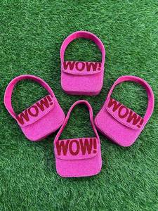 กระเป๋าถือทำมือจากอินเดีย รับรองโดย MS Handicraft ประดับด้วยลูกปัดแก้วหลากสี ดีไซน์ทรงบาแกตต์ รูปทรงตามสั่ง - Product Image 2