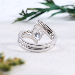 Luxury Diamond Eternity Band Thick Bezel Set Crystal Multi Stone <b>Statement</b> <b>Ring</b> Anniversary Jewelry For Women - Product Image 4