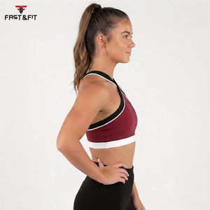 Hot Selling Popular Design Yoga Plus Size <b>Crop</b> <b>Top</b> Fitness Running Yoga Bra Sports Bra for Ladies - Product Image 3