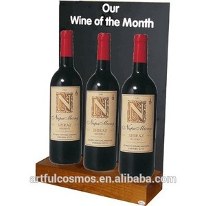 2025 vente en gros personnalisé nouveauté acrylique vin présentoir armoires à liqueur bouteille acrylique éclairé par LED pour Bar Pub étagères - Product Image 3