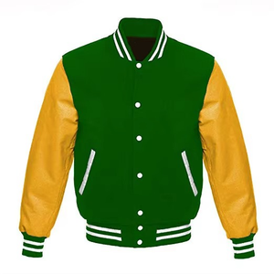 Blousons universitaires personnalisés à épaules tombantes, style baseball, patchwork, 100 % laine, à capuche, pour l'hiver, fabrication pakistanaise - Product Image 5