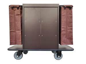 Chariot de nettoyage robuste avec roues pour hôtels, centres de villégiature et buanderies – Conception efficace et durable - Product Image 3