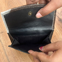 Dompet wanita kulit sapi, kapasitas besar Organizer Multi kartu tas tangan kecil wanita cetak hewan dompet perjalanan