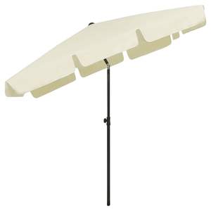 Parasol de plage jaune sable 78,7''x49,2'' - Product Image 4