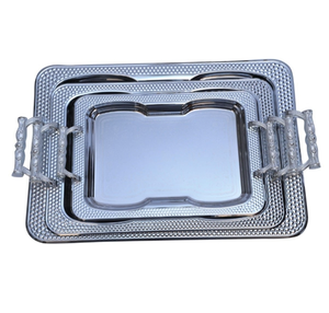 Bandeja de Servir Circular de Acero Inoxidable con Diseño Minimalista, Accesorio de Cocina, Adorno Decorativo a un Precio Accesible - Product Image 5