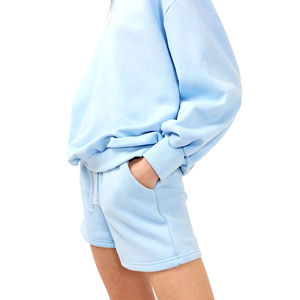 Conjunto de Sudadera con Capucha y Pantalones Cortos para Mujer, Tallas Grandes, MOQ Bajo, Último Diseño, Tendencia 2025 - Product Image 6
