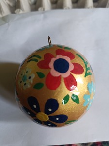 Adornos Navideños de Plástico, Bolas Redondas Colgantes con Patrones Rojos y Verdes, Decoraciones Festivas - Product Image 2
