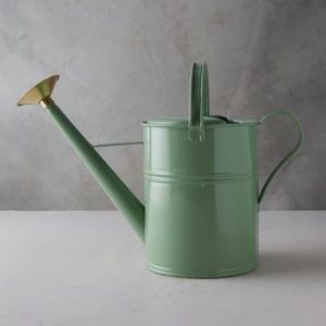 Regadera de metal de diseño moderno para plantas de jardín, con pico largo, agarre cómodo, revestimiento resistente al óxido y duradero. - Product Image 1