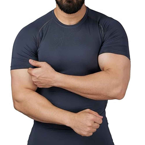 <b>Compression</b> <b>Shirt</b> For Men Quick Dry Fabric Manufacturer Men <b>Compression</b> Tee <b>Custom</b> <b>Design</b> Gym Wear Supplier Mens - Product Image 1
