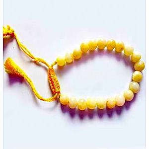 Bracelets en jade jaune, pierres précieuses, artisanat en cristal, pierres naturelles, bracelets Feng Shui, pierres précieuses en cristal - Product Image 1