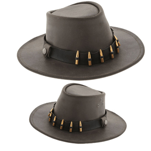 Sombrero de Vaquero Unisex de Lana con Banda de Bala, Estilo Punk, para Exteriores, Primavera y Otoño, 56-58 cm, Talla Adulto - Product Image 3