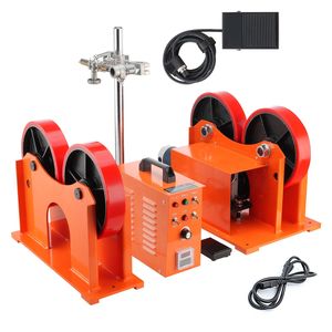 Rulli di Rotazione per Saldatura 110V, Rullo di Collegamento con Capacità di Carico 1000KG/2205LBS, Diametro 1400mm, Velocità 1600mm/min, Collegamento 25mm - Product Image 1