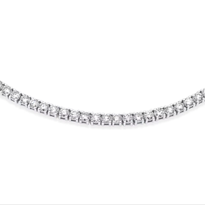 Collar de Cadena Tipo Tenis de Lujo con Diamantes Cultivados en Laboratorio de Corte Brillante de 6MM, Chapado en Oro de 14KT, Color Blanco D, Joyería Hip Hop - Product Image 1