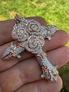 Breloques croix plaquées argent antique avec strass en cristal, pendentifs religieux chrétiens pour cadeau, bijoux unisexes - Product Image 4