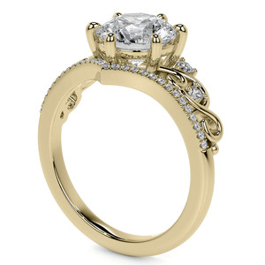 Anillo de Compromiso de Oro de 18k con Diamante Cultivado en Laboratorio, Corte Princesa, 6 Puntas, Elegante, Certificado IGI, Ideal para Mujeres y Chicas, para Aniversario - Product Image 3