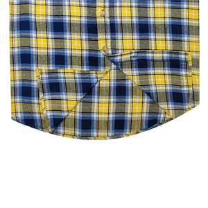 Hot Selling <b>Men</b> Yarn Dyed Short Sleeve Heat-Transfer Printed 100% Cotton Anti-Wrinkle Spring <b>Flannel</b> <b>Shirt</b> - Product Image 2
