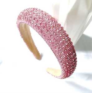 Diademas florales unisex ligeras y ecológicas de tela de diseñador hechas a mano 2025 para mujer y niños, multicolor, bordadas con cuentas - Product Image 2