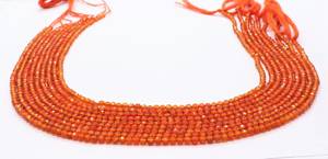 AAA Carnelian Faceted Round <b>Ball</b> Beads 3 MM Natural Carnelian Gemstone Beads 13 Inch Faceted Round Carnelian Loose Beads Jewelry - Product Image 6