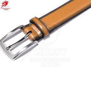 Wholesale Premium Genuine Men Leather <b>Belt</b> Designed With Smooth Leather Finish Adjustable <b>Buckle</b> For Casual Office Use - Product Image 3
