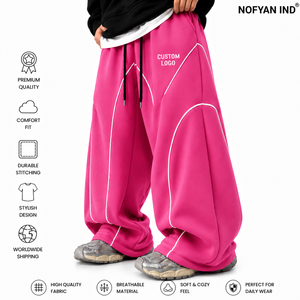 Heavyweight <b>Oversized</b> <b>Sweatpants</b> Custom Manufacturer Wide Leg Joggers Wholesale Cotton OEM ODM Factory Supplier Manufacturer - Product Image 1