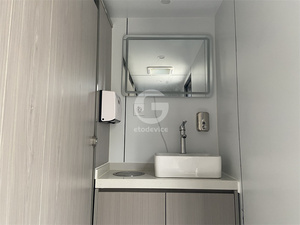 Etodevice 20ft <strong>Portable</strong> with Wheels Fully Equipment 20ft <strong>Container</strong> Mobile Toilet Prefab Modular Restroom <strong>Container</strong> Outdoor - Product Image 6