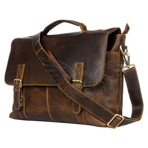 Premium Genuine Leather Laptop <b>Bag</b> for Workplace & Travel Durable Design with Shoulder Carry and Practical Layout - Product Image 3