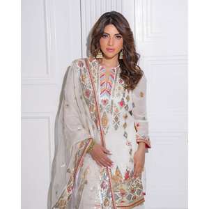 Conjunto de Top y fondo de mujer de diseñador con Dupatta para ropa de fiesta - Product Image 2