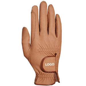Gray Goatskin Leather Golf Glove Right Hand Non-Slip Breathable Adjustable Wrist <b>Strap</b> Men Sports Model DARIB IMPEX Pull-On - Product Image 2
