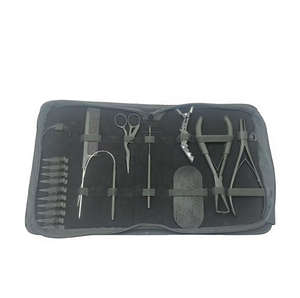 Hair <b>Extension</b> Micro <b>Bead</b> Tool Kit with Pliers Needles Hook Loop Scissors Professional Salon Hair Installation Tools Set - Product Image 1
