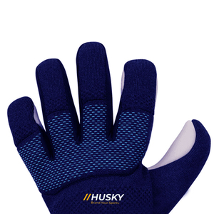 HUSKY SPORTSWEAR Warm Full Finger <b>Touchscreen</b> <b>Gloves</b> Black Acrylic Cotton Winter Outdoor Use Jacquard Wrist Length Breathable - Product Image 6