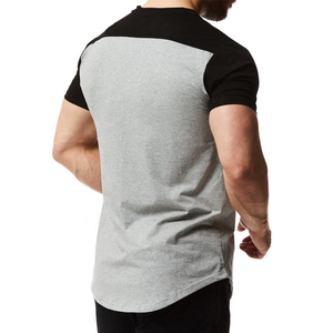 T-shirt de sport pour homme grande taille, coupe ajustée, séchage rapide, en coton et fibre de bambou, taille et couleur personnalisables - Product Image 4