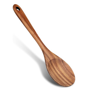 Best serving wood tasting spoon natural solid wooden meal <b>cupping</b> spoon with different sizes - Product Image 4