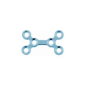 Plaque de pont maxillo-faciale droite mini de 1,0 mm d'épaisseur, plaque médicale, implant osseux à tête de vis de 2,0 mm, CE Narham Enterprises - Product Image 2