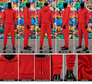 Ensemble de survêtement unisexe deux pièces en coton respirant et écologique pour enfants, collection printemps, vente en gros de vêtements de sport - Product Image 4