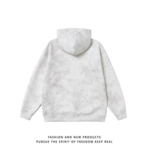 Sudadera con capucha Dirty Wash All Stars Dot para hombre y mujer, nueva colección otoño-invierno, top holgado, sudadera pesada brillante para parejas - Product Image 3