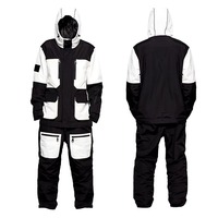 Combinaison de ski unisexe pour adultes personnalisée, imperméable, respirante, avec fermeture éclair, capuche, isolation en polaire, combinaison une pièce pour le snowboard