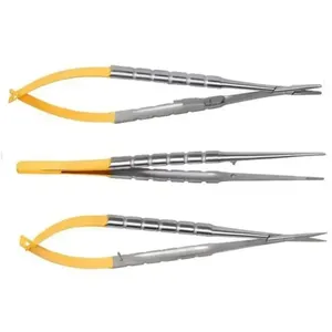 Portaagujas Castroviejo de Mandíbula Fina, Instrumento Quirúrgico de Sutura para el Manejo Preciso de Agujas en Oftalmología y Cirugía Reconstructiva - Product Image 1