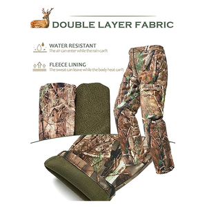 Unisex Premium Winter Hunting Pants Breathable Waterproof 100% Polyester Camouflage Print for Hunting Camping & Hiking - Product Image 2