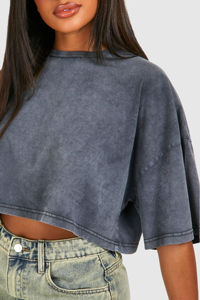 Camisetas de Hombre con Lavado Ácido, Tallas Grandes, al por Mayor, Marca HSI OEM, Tendencia 2026, Lisas, con Impresión de Logotipo Personalizado, Hechas en Pakistán - Product Image 4