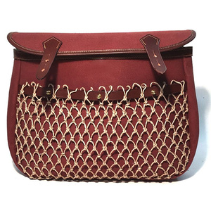 Bolsa de Caza Vintage de Lona y Cuero, Bolsa para Cartuchos, Correa Ajustable, Forro Impermeable, Porta Municiones, OEM al por Mayor - Product Image 1