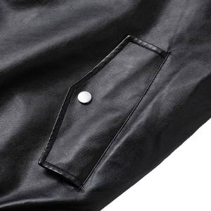 High Quality With Custom Logo <b>Jackets</b> Spring Autumn <b>Winter</b> Men's Breathable Casual Zipper Sheep Skin <b>Leather</b> <b>Jackets</b> for Mens - Product Image 5
