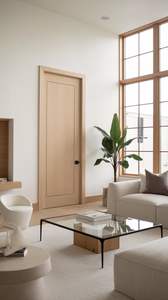 Porte composite de haute qualité à âme en bois massif, finition en bande de PVC polymère, WPC, imperméable, écologique, chambre à coucher, école - Product Image 4