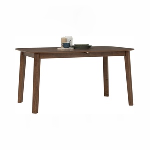 Mesa de comedor rectangular grande de madera de caucho maciza de alta calidad, lista para enviar, con capacidad para 6-8 personas, de Malasia. - Product Image 5