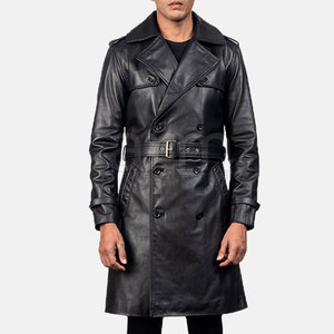 Abrigo Largo de Invierno 2026, Diseño Personalizado, Alta Calidad, Precio al por Mayor, Abrigo de Cuero Ligero para Hombre - Product Image 6