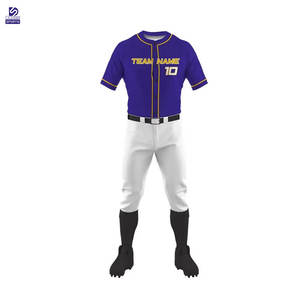 Nouvelle conception, haute qualité, 100% polyester, séchage rapide, léger, respirant, uniforme de softball, services OEM personnalisés, vente en gros - Product Image 1