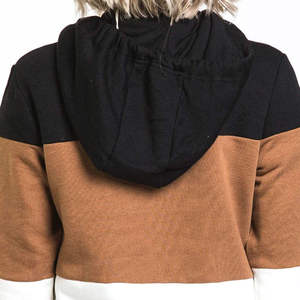 Sudaderas con capucha personalizadas de otoño invierno para mujer, sudaderas con cuello polo, fabricante de sudaderas con capucha personalizadas - Product Image 5